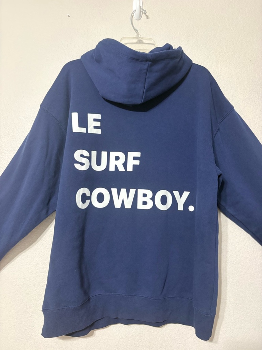 Le Surf Cowboy Ping Pong Surf Club Limited Edition Navy Hoodie Sweatshirt. XL